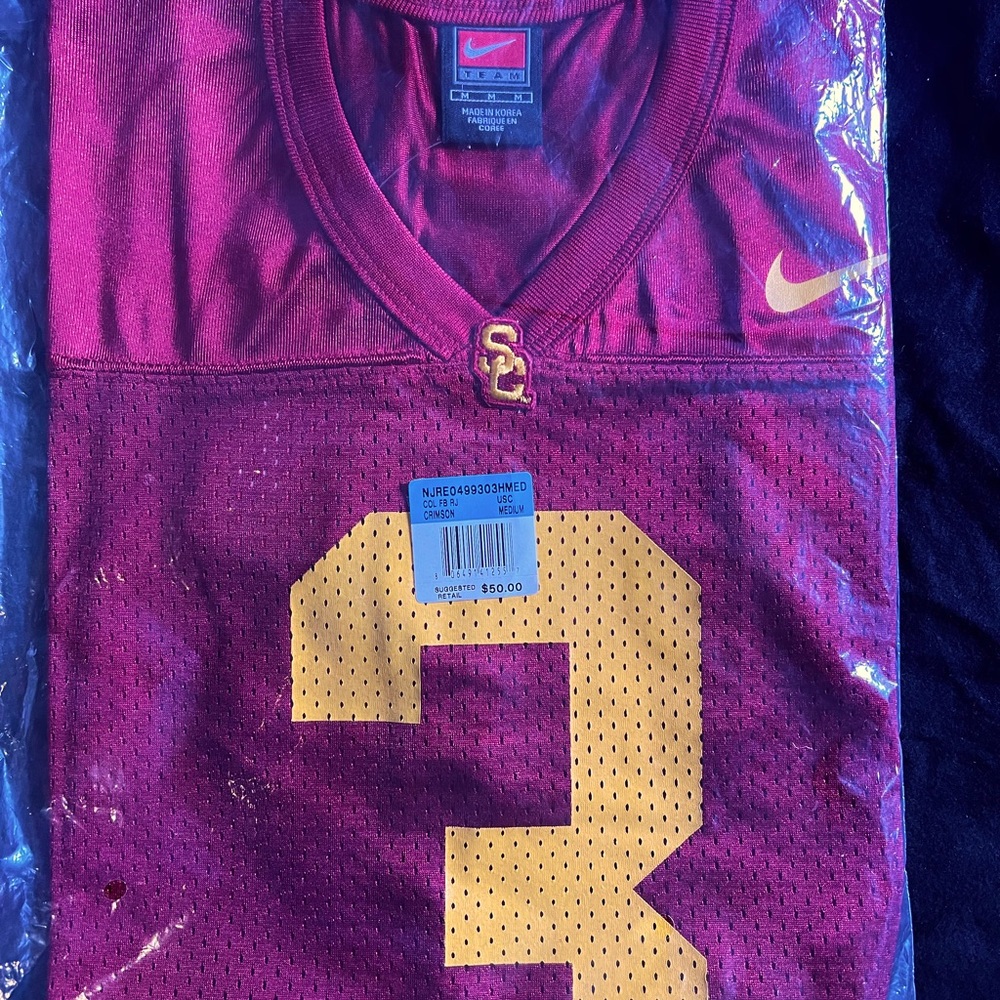Nike Burgundy and Yellow Men's Jersey